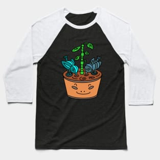 Little birds with flower pot Baseball T-Shirt